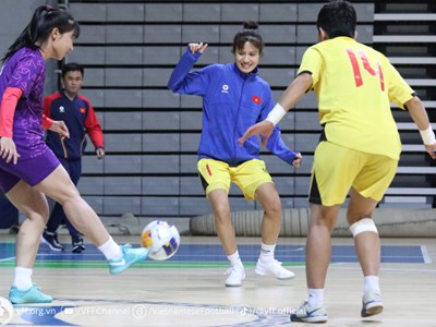 Đội tuyển Futsal nữ Việt Nam quyết tâm giành chiến thắng trước Philippines