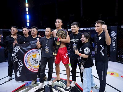 Võ sĩ Việt Nam bảo vệ thành công đai vô địch LION Championship 22