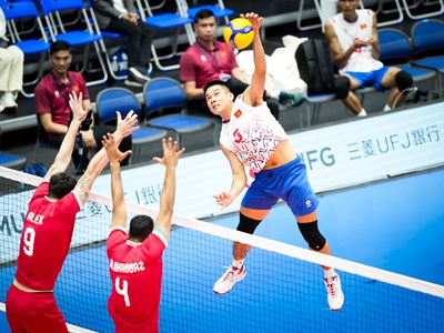 Đội tuyển bóng chuyền nam Việt Nam thua trận ra quân giải châu Á