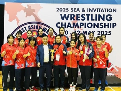 Đội tuyển vật Việt Nam đứng đầu giải Đông Nam Á