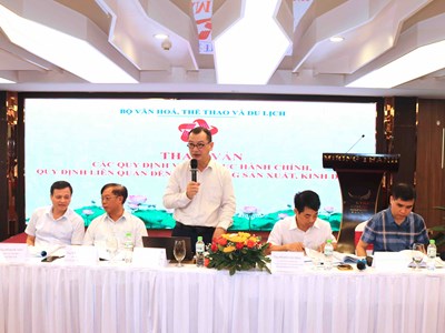 Hội nghị Tham vấn các quy định về thủ tục hành chính, quy định liên quan đến hoạt động sản xuất, kinh doanh của Bộ VHTTDL 