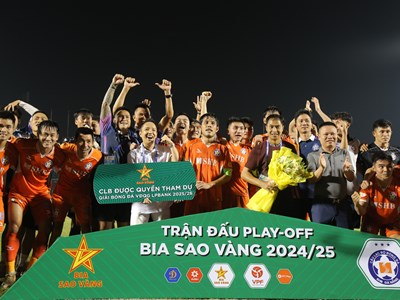 Thắng trận play-off, SHB Đà Nẵng trụ hạng thành công