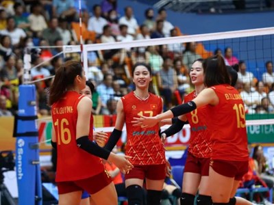 Đội tuyển bóng chuyền nữ Việt Nam vào bán kết VTV Ferroli Cup 2025