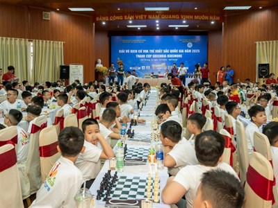 Hơn 400 kỳ thủ dự giải cờ vua trẻ quốc gia