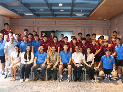 U23 Việt Nam được tiếp sức trước trận bán kết giải U23 Đông Nam Á 2025