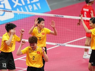 Cầu mây nữ Việt Nam giành HCB giải thế giới