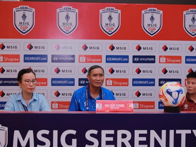 HLV Mai Đức Chung nói gì sau trận thắng đậm trước Campuchia?