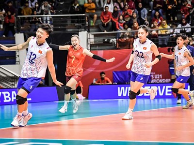 Tuyển bóng chuyền U21 nữ Việt Nam thắng cách biệt không tưởng trước Canada tại giải thế giới