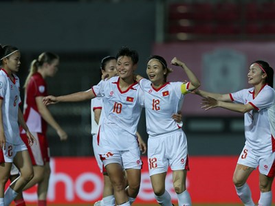 Đội tuyển bóng đá nữ Việt Nam thắng đậm Indonesia