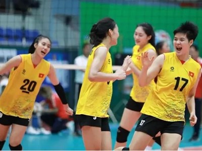 Thắng 4 trận, tuyển bóng chuyền U21 nữ Việt Nam vào vòng 16 đội giải thế giới 