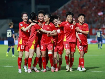Tuyển bóng đá nữ Việt Nam nhận thưởng 1 tỉ đồng sau trận thắng Thái Lan