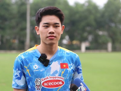 Tiền đạo Nguyễn Đình Bắc: U23 Việt Nam quyết tâm mang lại niềm vui cho người hâm mộ nhân dịp Quốc khánh 2.9