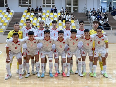 Đội tuyển Futsal Việt Nam toàn thắng trước chủ nhà Kuwait