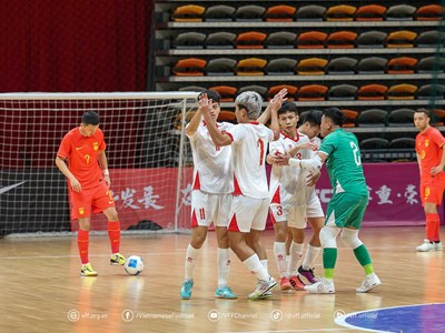 Đội tuyển Futsal Việt Nam thắng đậm Trung Quốc tại vòng loại châu Á 2026