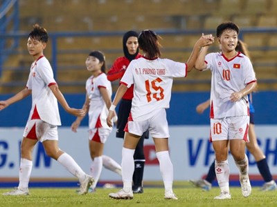 U17 nữ Việt Nam thắng đậm trong ngày ra quân Vòng loại U17 châu Á 2026