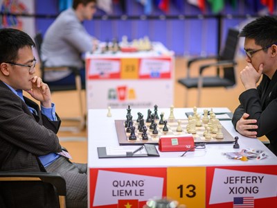 Thắng đối thủ người Mỹ, Quang Liêm vào vòng 4 World Cup cờ vua 2025