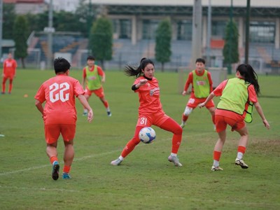 Đội tuyển nữ Việt Nam duy trì cường độ tập luyện ổn định, chuẩn bị cho SEA Games 33