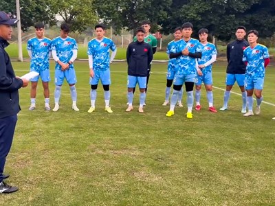 U22 Việt Nam bước vào tập luyện, chuẩn bị cho trận đấu với U22 Trung Quốc