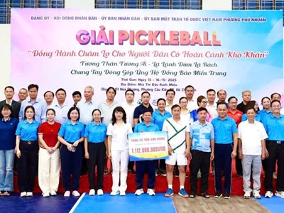 Phường Phú Nhuận (TP.HCM) tổ chức Hội thao, vận động hơn 1 tỉ đồng chăm lo cho người dân khó khăn