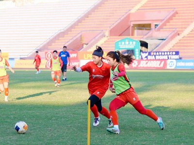 Đội tuyển nữ Việt Nam sang Phú Thọ tập luyện, chuẩn bị cho SEA Games 33