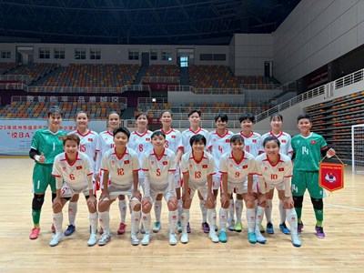 Đội tuyển Futsal nữ Việt Nam chốt 14 cầu thủ chính thức dự SEA Games 33