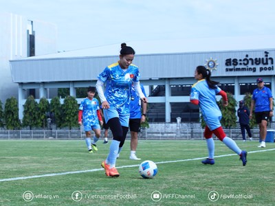 Đội tuyển nữ Việt Nam trở lại tập luyện, chuẩn bị cho trận quyết định với Myanmar 