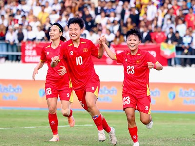 Thắng thuyết phục Myanmar, đội tuyển nữ Việt Nam hiên ngang vào bán kết SEA Games 33
