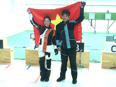 Bắn súng Việt Nam giành HCV đầu tiên tại SEA Games 33