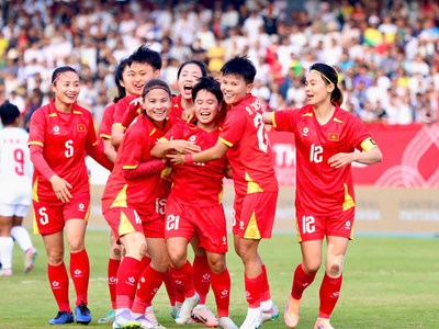 Thắng Indonesia, đội tuyển nữ Việt Nam lần thứ năm liên tiếp vào chung kết SEA Games 