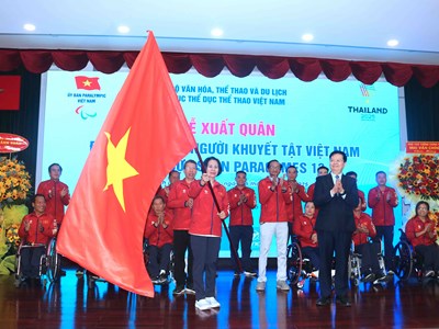 Đoàn Thể thao người khuyết tật Việt Nam sẵn sàng chinh phục ASEAN Para Games 13