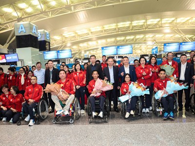 Đoàn Thể thao Người khuyết tật Việt Nam lên đường sang Thái Lan dự ASEAN Para Games 13