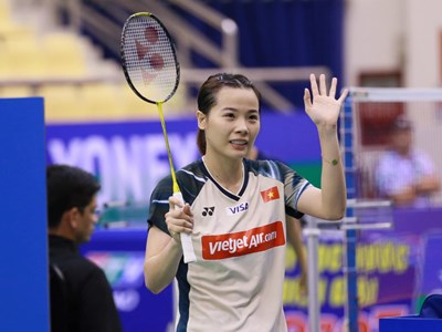 Thùy Linh thắng đối thủ có thứ hạng cao hơn tại giải Indonesia Masters 2026