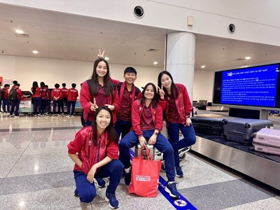 Đội tuyển nữ Việt Nam về nước sau chuyến tập huấn tại Trung Quốc