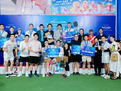 Giải pickleball “Phố Hiến Tournament Bắc Nam khai Xuân” 2026 kết thúc ấn tượng