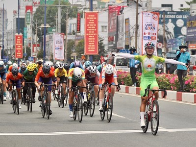 Nguyễn Thị Thật về nhất chặng 2 Biwase Tour of Vietnam 2026