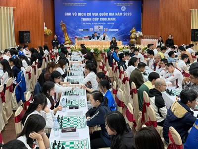 Khởi tranh Giải cờ vua VĐQG 2026