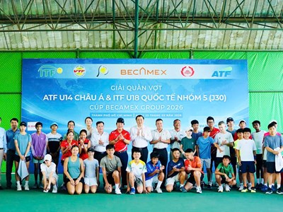 TP.HCM tổ chức chuỗi 6 giải quần vợt trẻ quốc tế