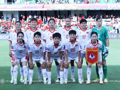 Tuyển bóng đá nữ Việt Nam xếp hạng 37 thế giới