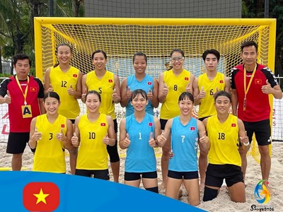 Bóng ném Việt Nam vào chung kết Đại hội Thể thao bãi biển châu Á