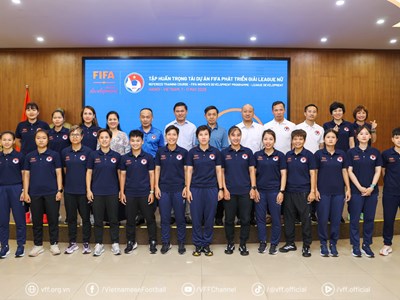 Khai mạc Chương trình tập huấn trọng tài Dự án FIFA phát triển bóng đá nữ
