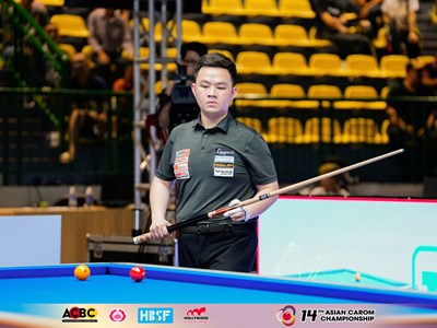 Bao Phương Vinh giành ngôi á quân Giải billiards carom vô địch châu Á 2026 