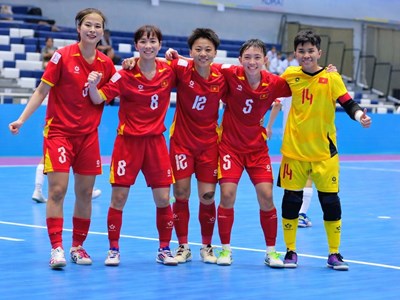 Đội tuyển futsal nữ Việt Nam vẫn xếp hạng 11 thế giới