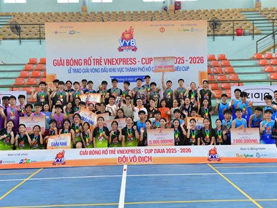 Bế mạc Giải bóng rổ Trẻ VnExpress - Cúp Ziaja mùa giải 2025-2026