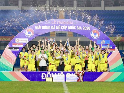 Xác định các danh hiệu tại Giải bóng đá nữ Cúp Quốc gia 2026