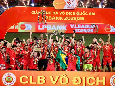 Kết quả và xếp hạng mới nhất vòng 25 V.League 2025/26