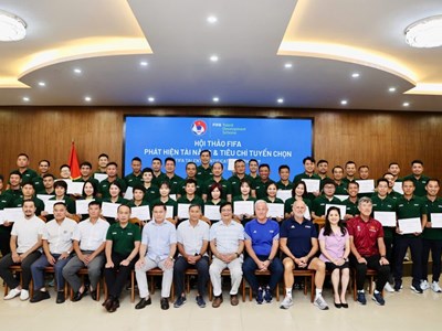 Bế mạc Hội thảo FIFA về nhận diện tài năng và tiêu chí tuyển chọn