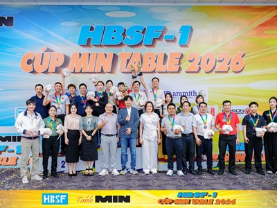 Xác định các danh hiệu tại Giải billiards HBSF Tour I năm 2026