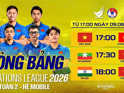 Đội tuyển eFootball Việt Nam thi đấu tại FIFAe Nations League 2026