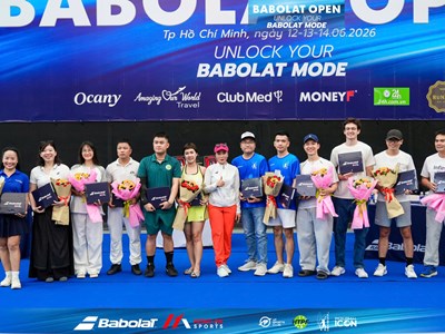 Babolat Open 2026: Hấp dẫn 2 giải đấu tennis và pickleball với giải thưởng “khủng”