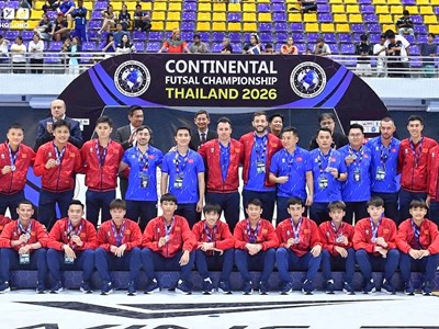 Đội tuyển futsal Việt Nam giành ngôi á quân giải quốc tế Thái Lan